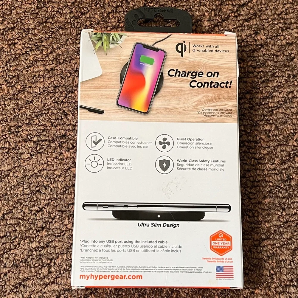 NEW Hypergear wireless charge pad